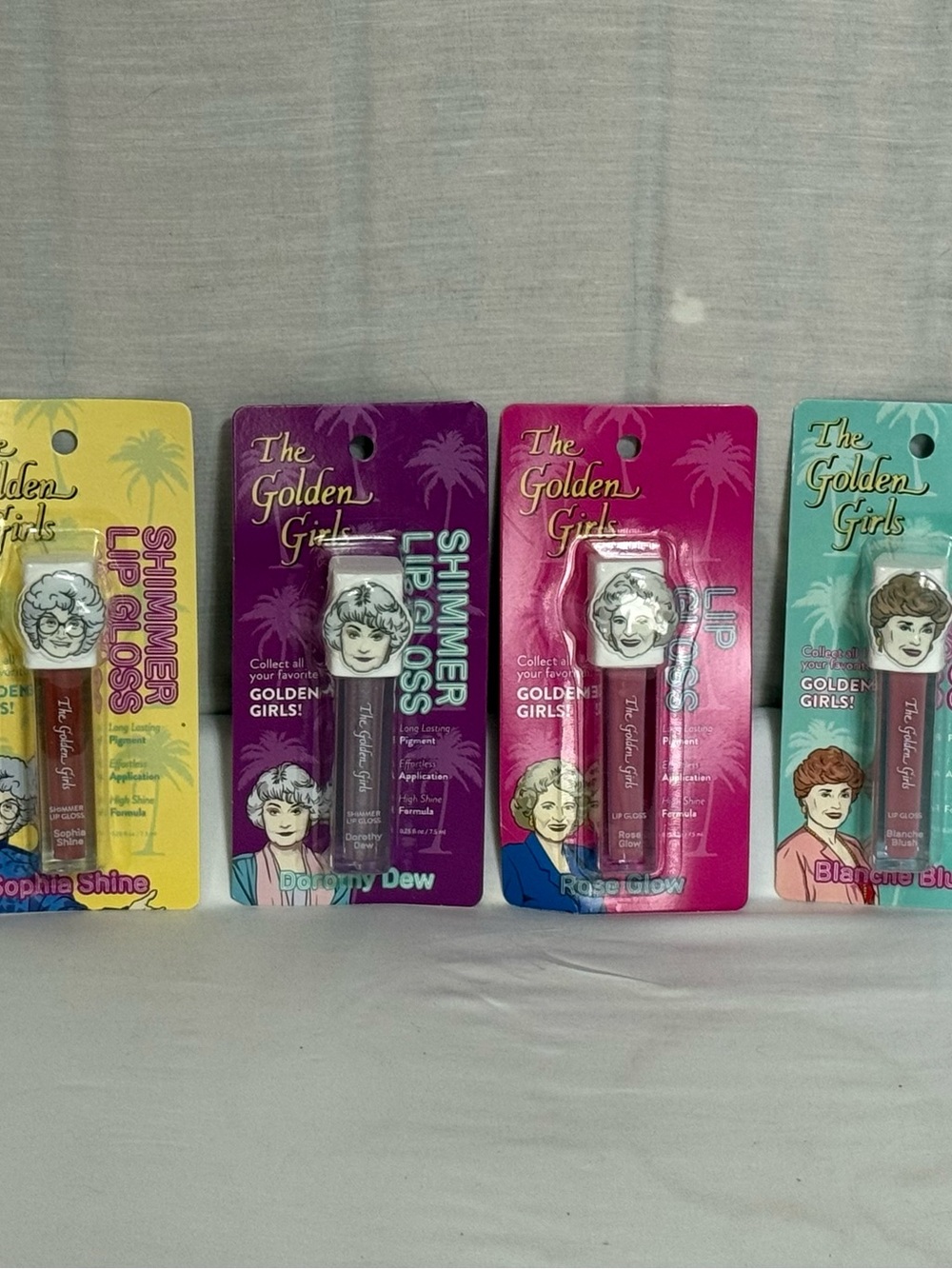 The Golden Girls Lip Gloss Set of 4 NIB